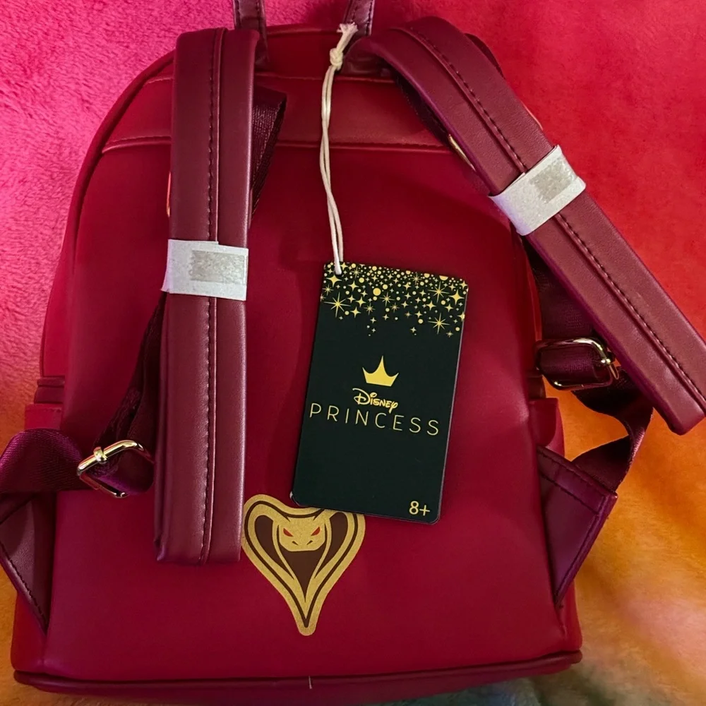 NEW! Loungefly Red Jasmine Backpack - Picture 3 of 5
